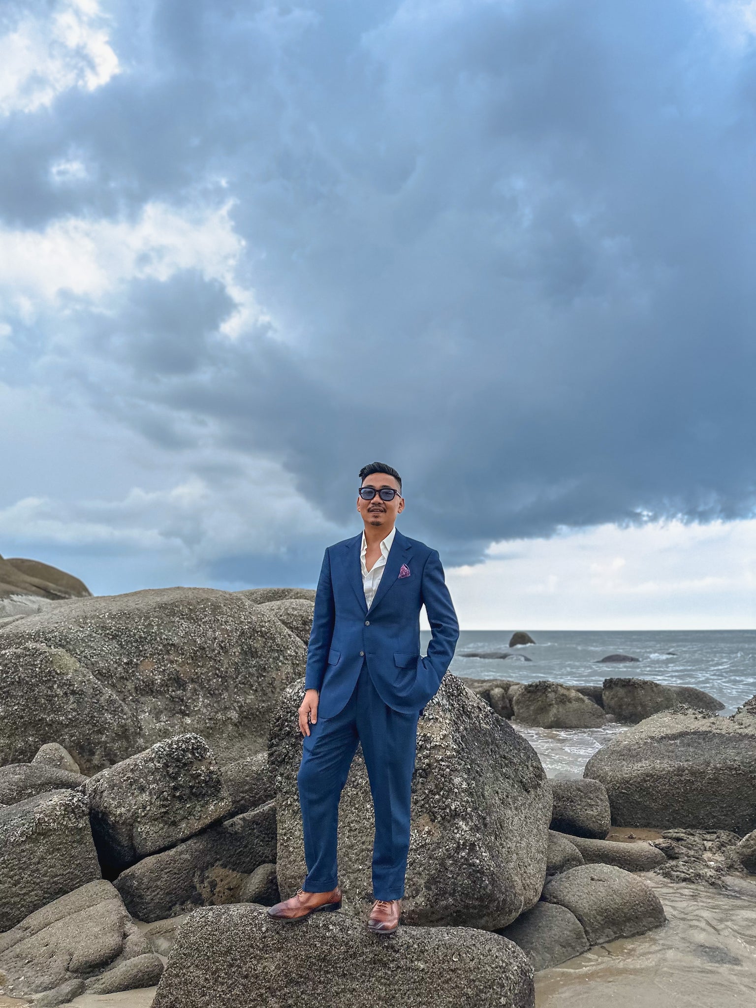 Italian Navy Blue Suit