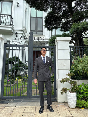 Kingsman Double-Breasted Suit + White Shirt