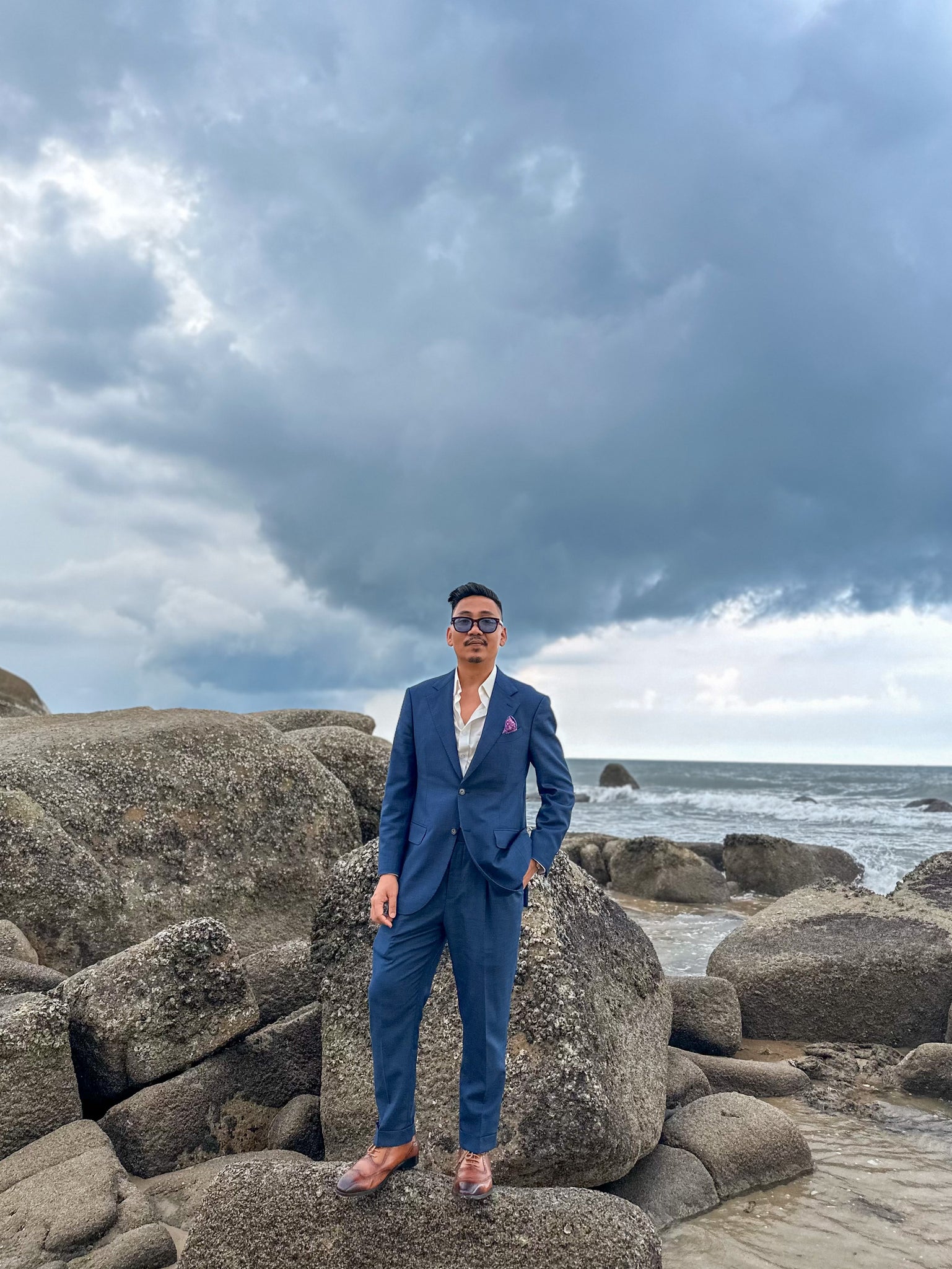 Italian Navy Blue Suit