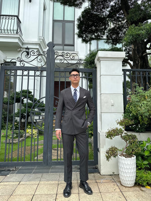 Kingsman Double-Breasted Suit + White Shirt