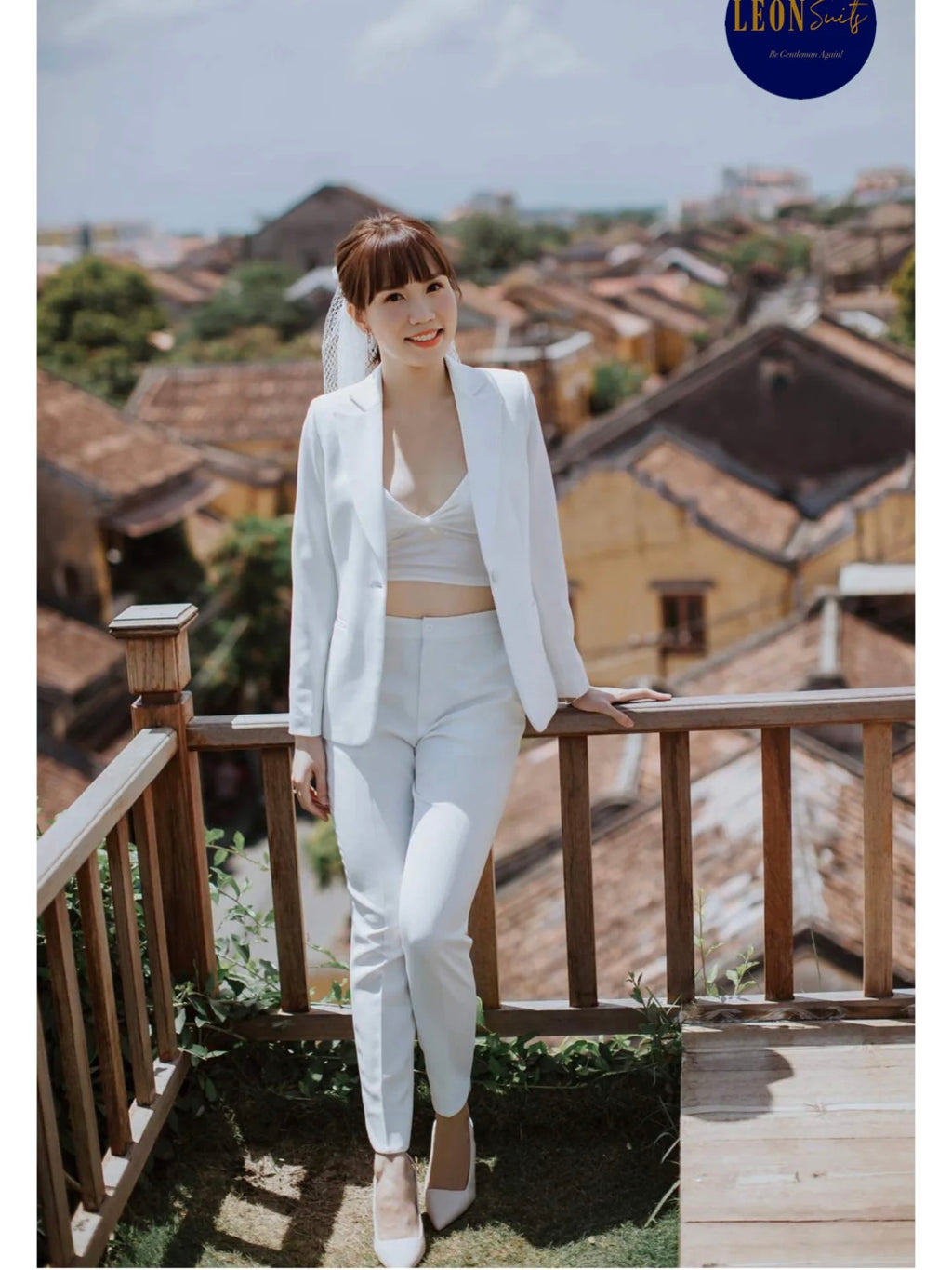White Wedding Lady Suit