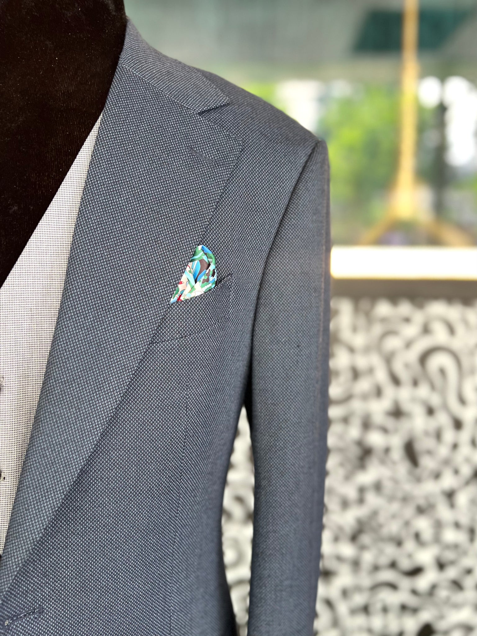 BIRD EYE BLUE SUIT