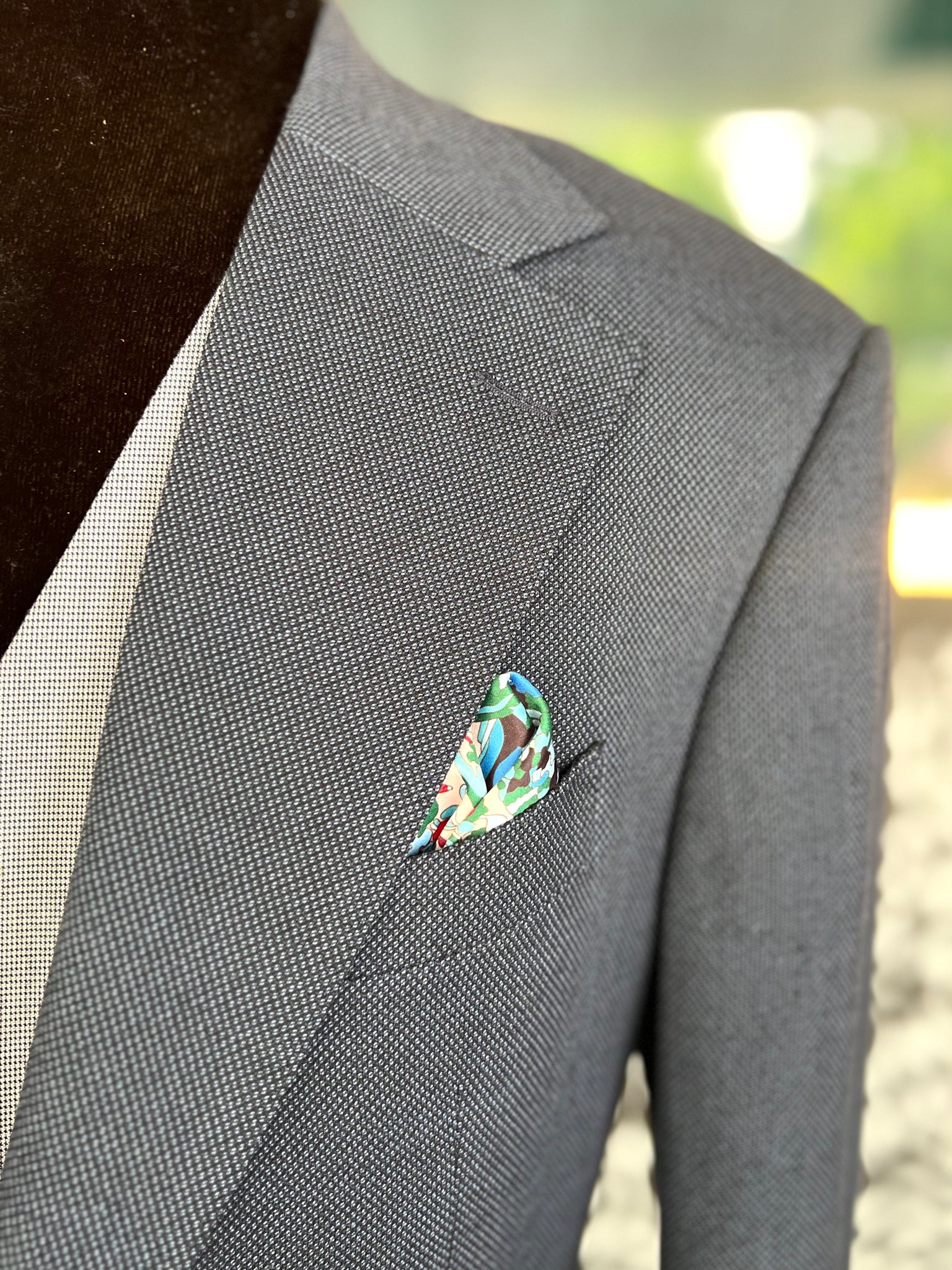 BIRD EYE BLUE SUIT