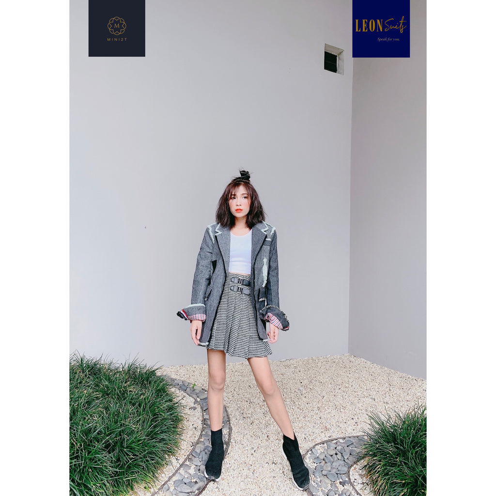 Grey Multi-tone Blazer