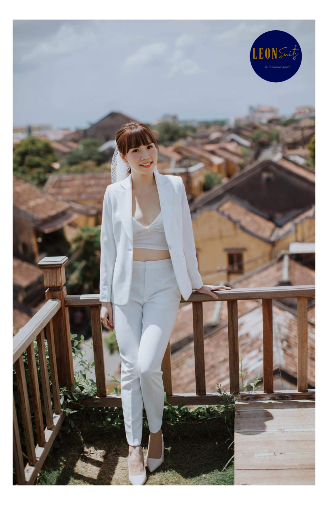 White Wedding Lady Suit