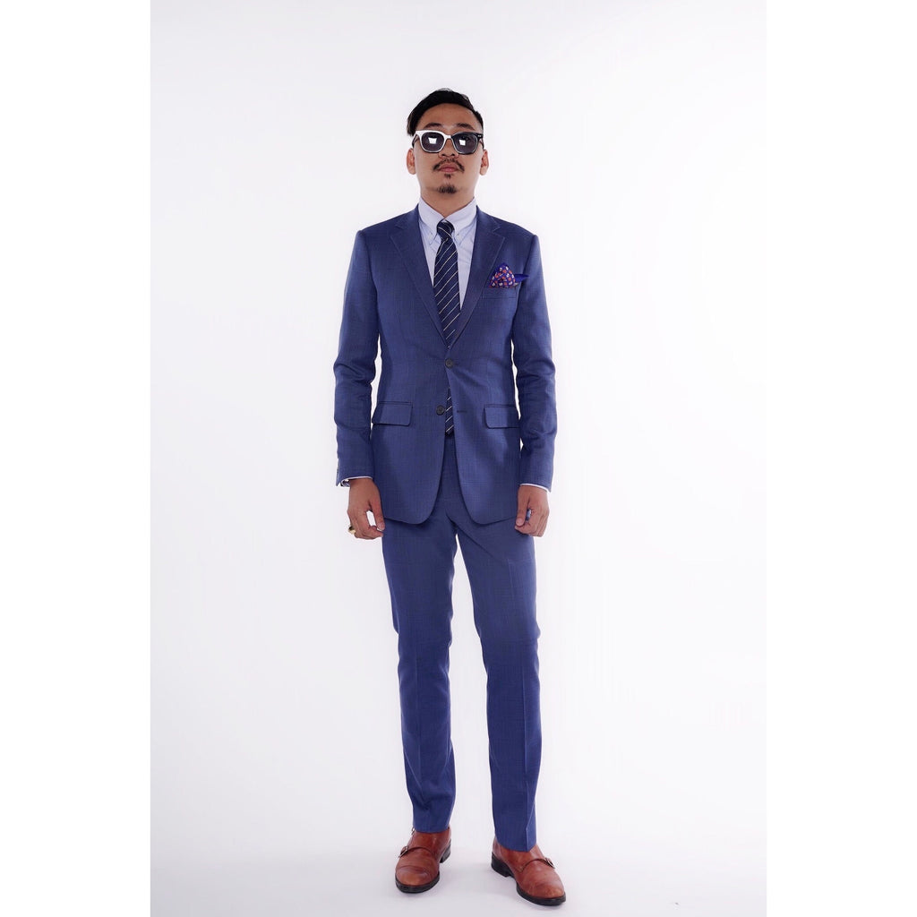 RTW CONTEMPORARY Navy Thin Windowpane