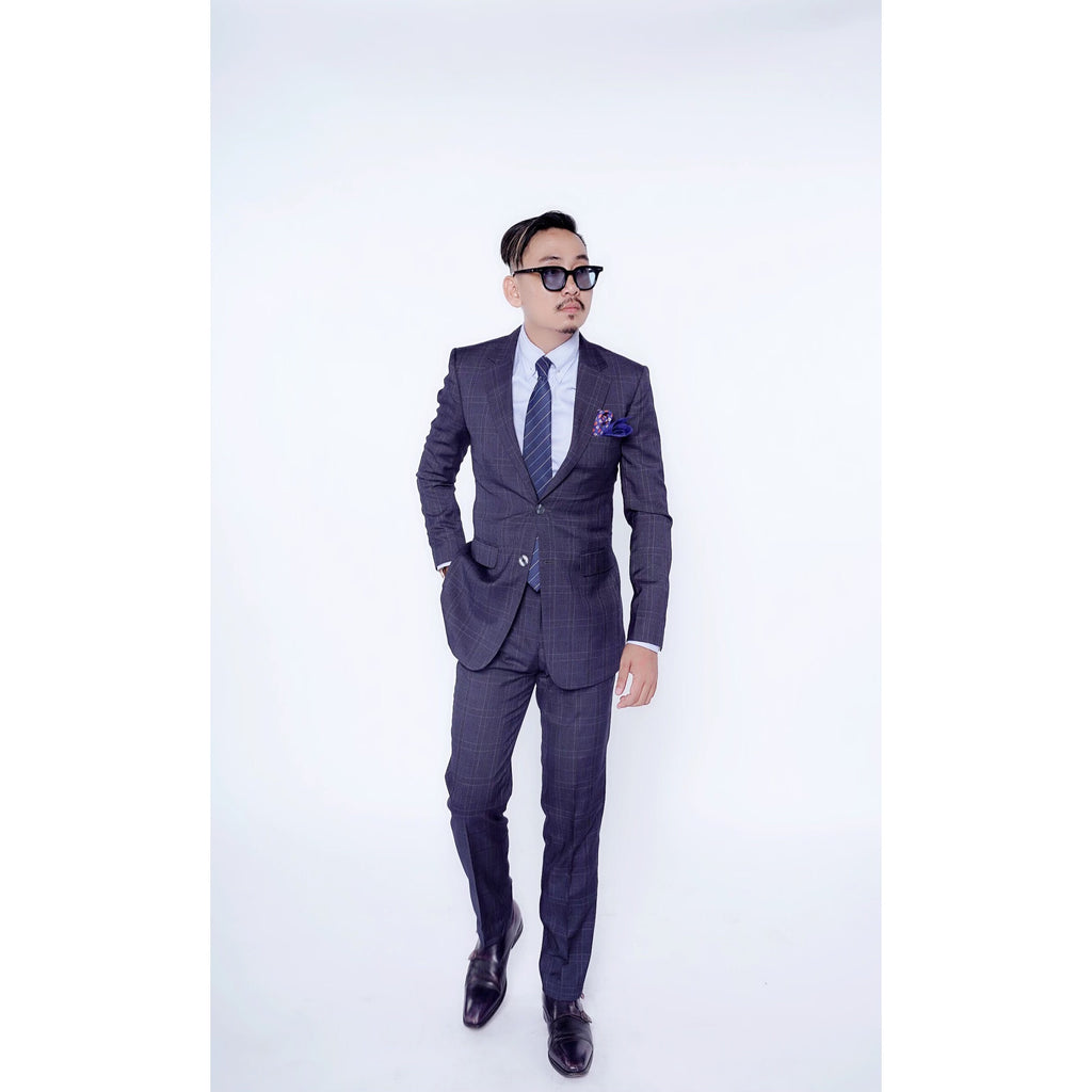 RTW CONTEMPORARY Dark Grey Plaid