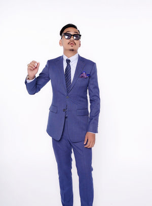 RTW CONTEMPORARY Navy Thin Windowpane