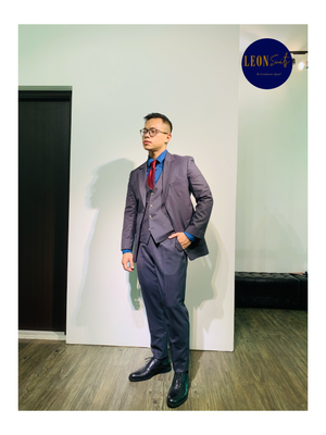 Standard Bespoke Dark Grey Three Piece Suit