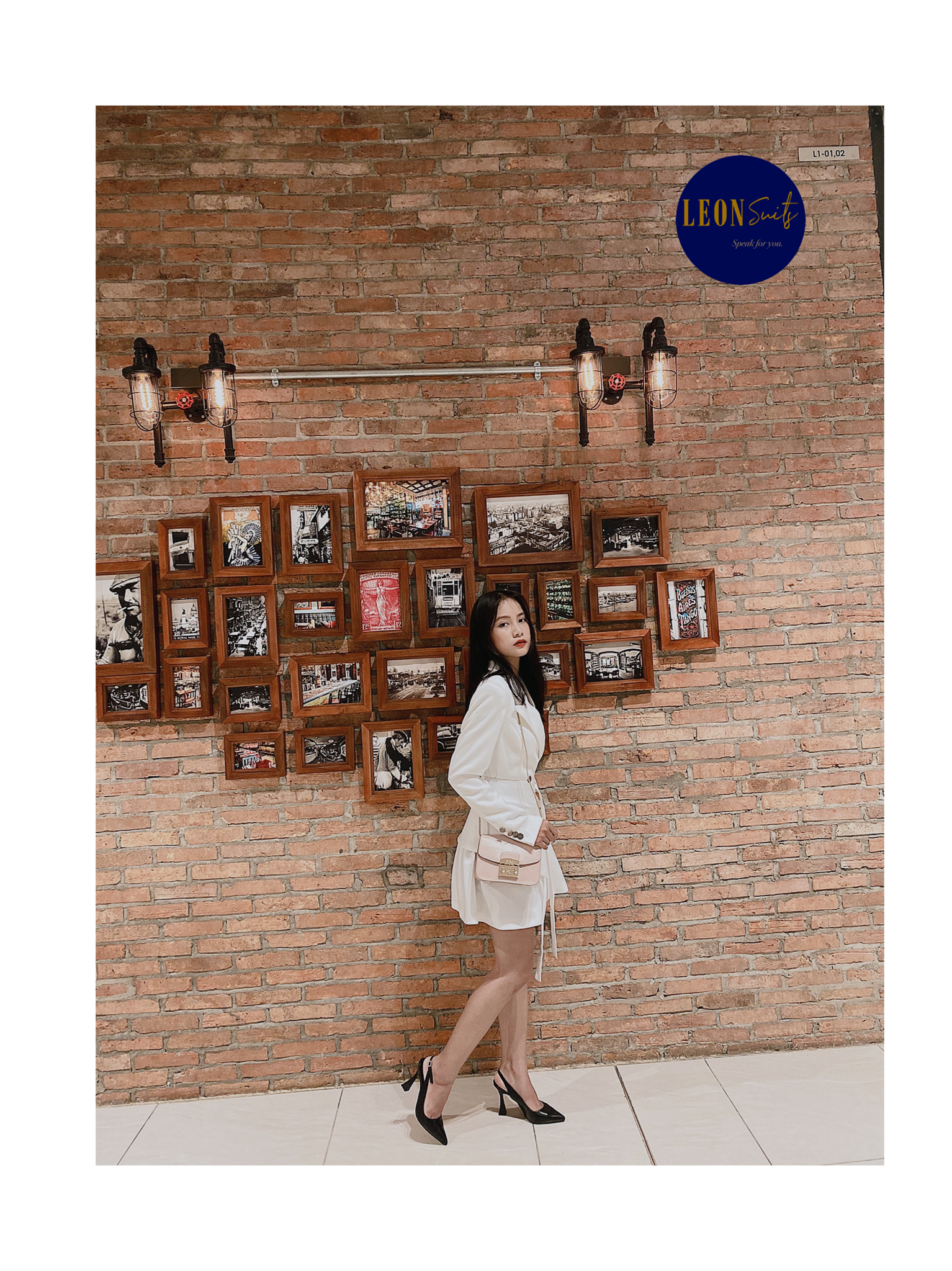 Lady White Dress Suit
