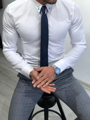 Custom Made Slim Fit White Shirt