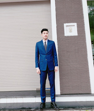 Standard Custom Made ‘Crash Landing On You’ Medium Navy Suits