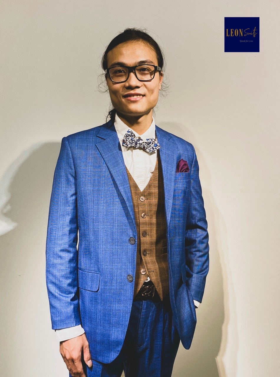 PRINCE OF WALES 3-PIECE SUIT