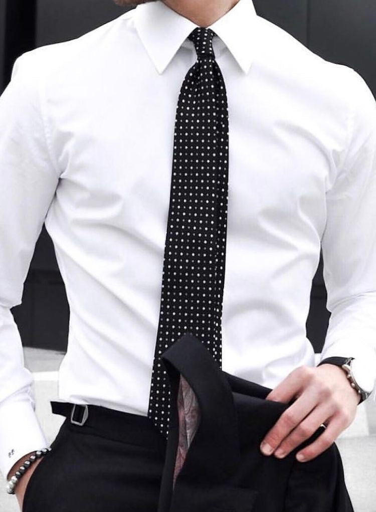 Custom Made Slim Fit White Shirt