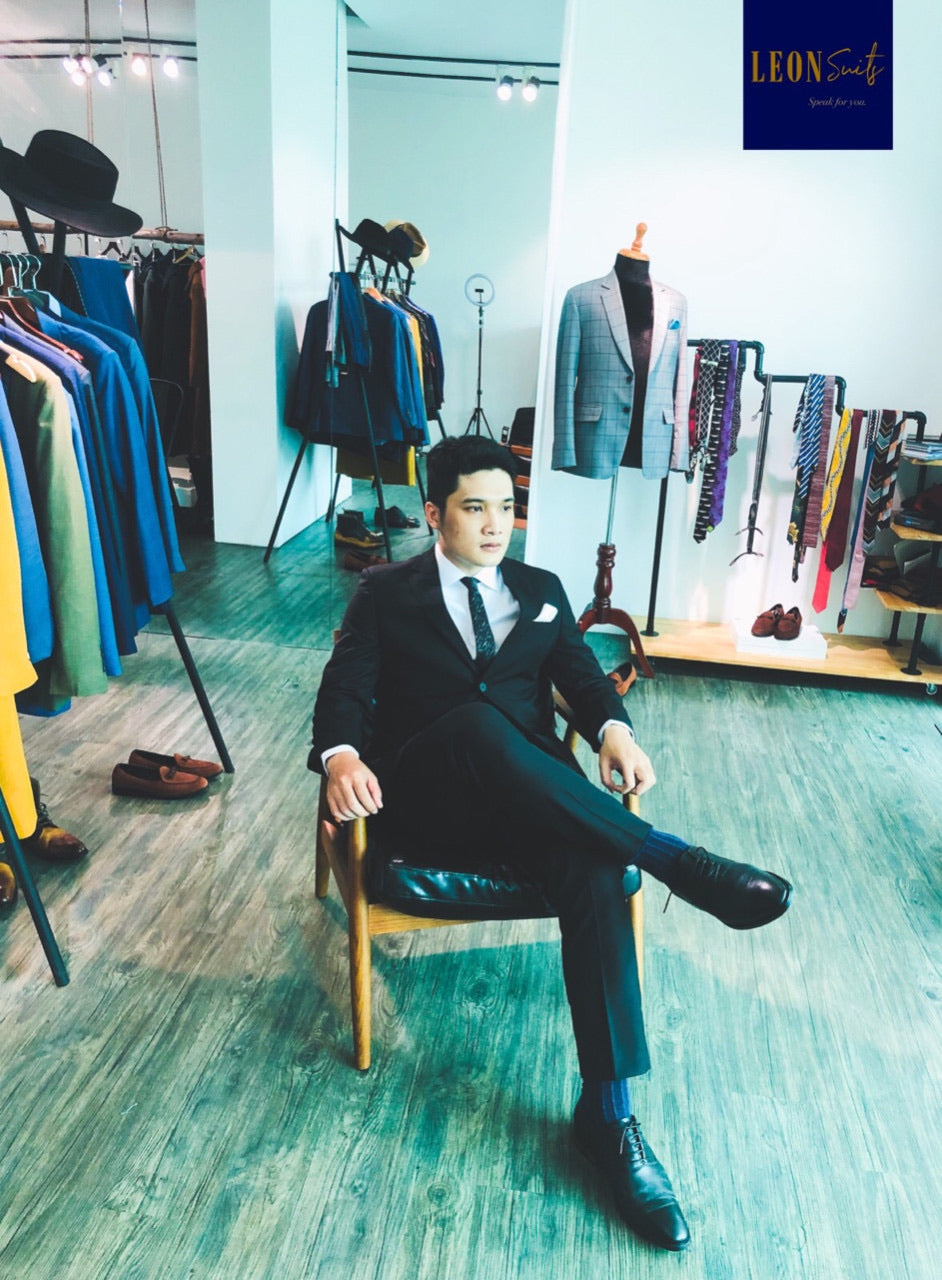 Custom Made 1960s Black Suits