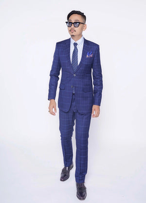 RTW CONTEMPORARY Navy Plaid