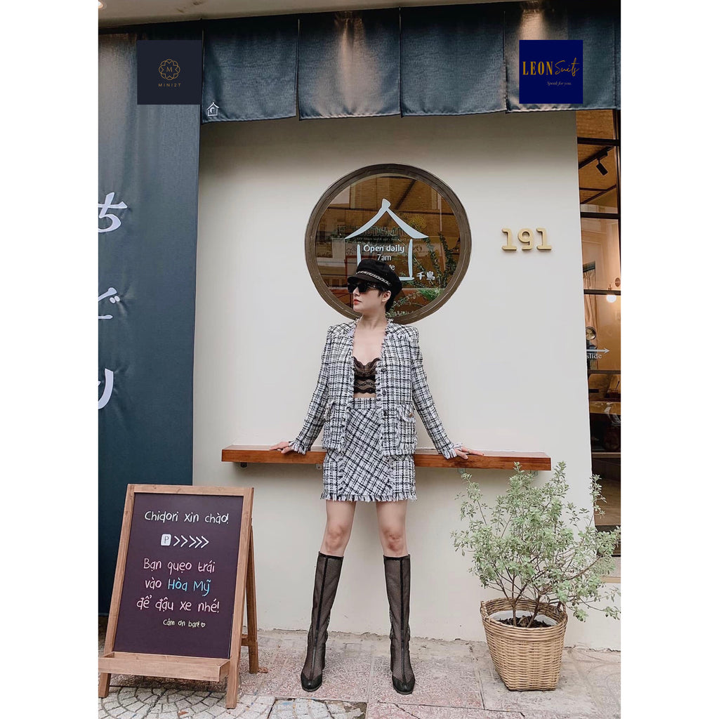 Rich Patterned Knitted Suit