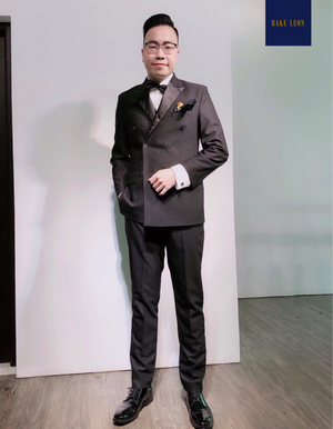 RAKE LEON Double-breasted Black Tuxedo