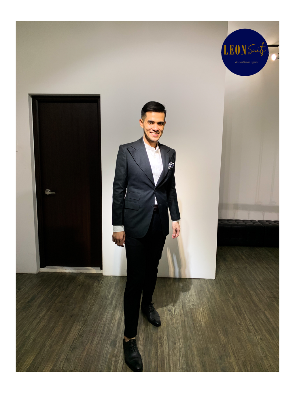 Grey Wide Lapel & Neapolitan Shoulder Suit