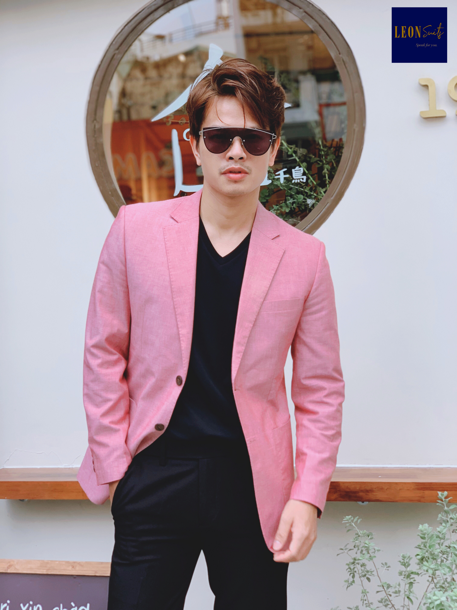 Tropical Pink Cotton Blazer