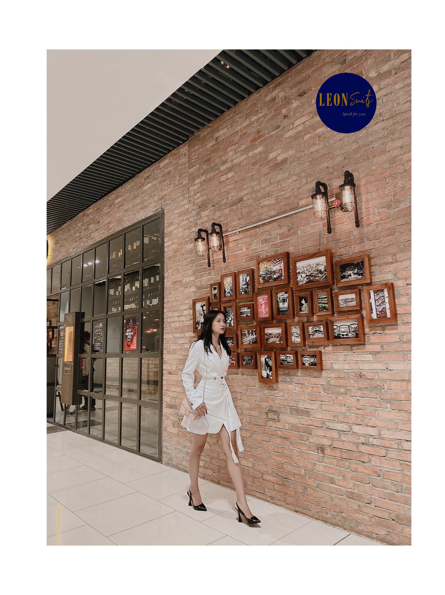 Lady White Dress Suit
