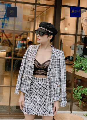 Rich Patterned Knitted Suit
