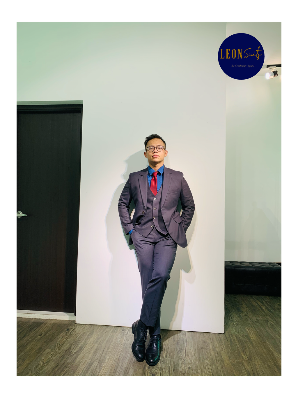 Standard Bespoke Dark Grey Three Piece Suit