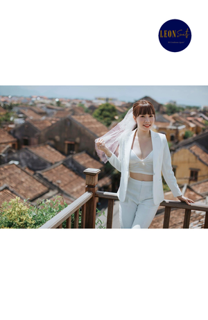 White Wedding Lady Suit