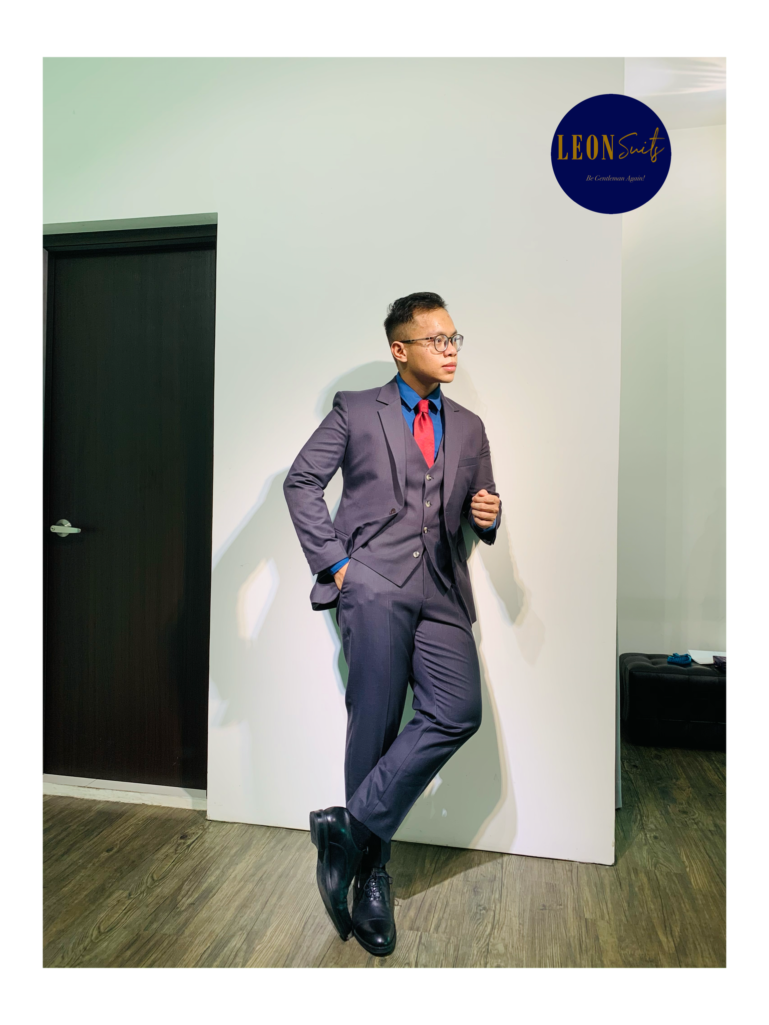 Standard Bespoke Dark Grey Three Piece Suit