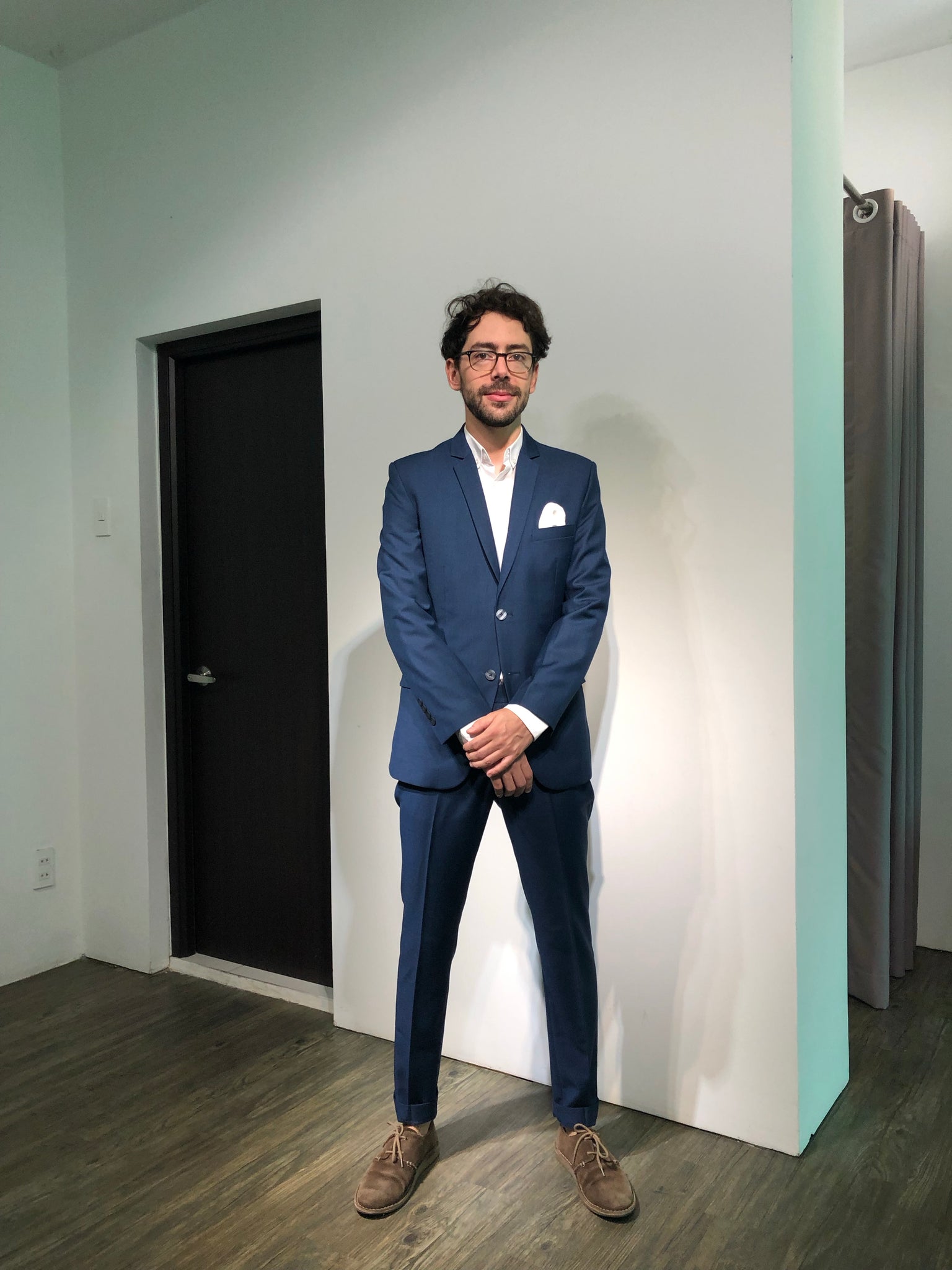 Standard Custom Made ‘Art Director’ Navy Single-breasted Suit