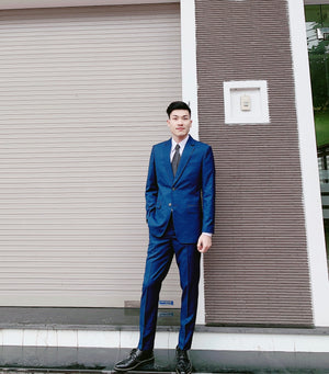 Standard Custom Made ‘Crash Landing On You’ Medium Navy Suits