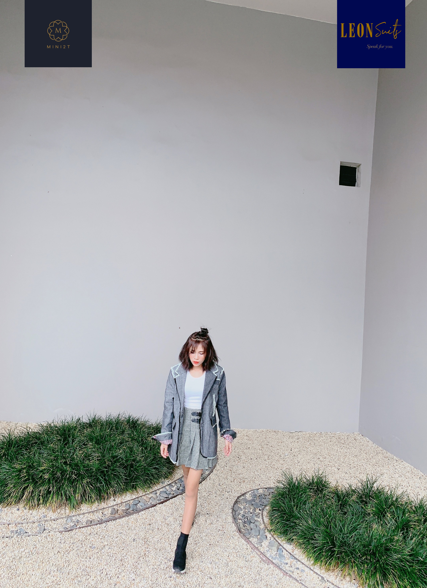 Grey Multi-tone Blazer