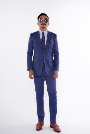 RTW CONTEMPORARY Navy Thin Windowpane