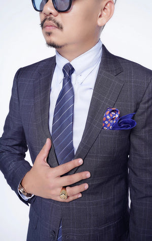 RTW CONTEMPORARY Dark Grey Plaid