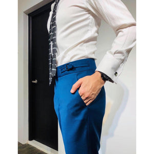 Custom Made Standard Medium Navy Highwaist Trousers