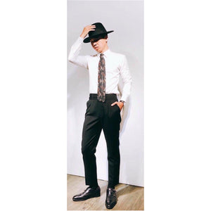 Custom Made Classic Black Highwaist Trousers