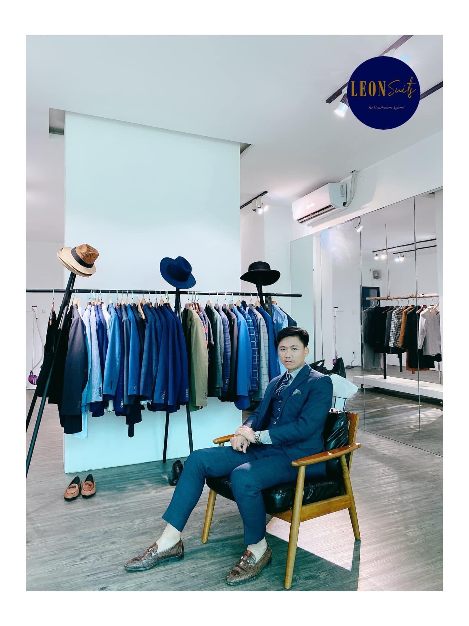 Birdeye Grey with Blue Windowpane Three Piece Suits