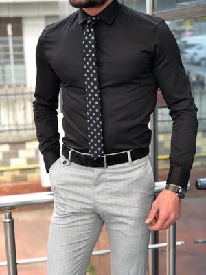 Custom Made Black Shirt