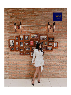 Lady White Dress Suit